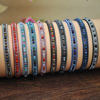 Fashion Round Artificial Crystal Rope Wholesale Bracelets main image 3