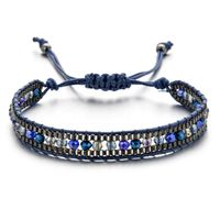 Ethnic Style Geometric Artificial Crystal Rope Braid Unisex Bracelets sku image 10