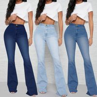 Women's Street Streetwear Solid Color Full Length Zipper Jeans main image 1
