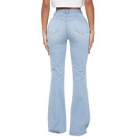 Women's Street Streetwear Solid Color Full Length Zipper Jeans main image 4