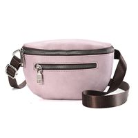Women's Fashion Solid Color Pu Leather Waist Bags sku image 3