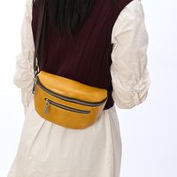 Women's Fashion Solid Color Pu Leather Waist Bags main image 5