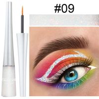 New Style 16-color Colorful Sequins Shiny Glitter Powder Liquid Eyeliner sku image 9