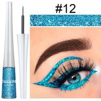 Glam Punk Solid Color Plastic Liquid Eyeliner sku image 12