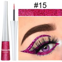 Glam Punk Solid Color Plastic Liquid Eyeliner sku image 15