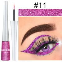 Glam Punk Solid Color Plastic Liquid Eyeliner sku image 11