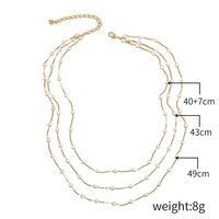 1 Piece Fashion Solid Color Alloy Chain Women's Necklace sku image 10