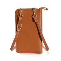 Women's Spring&summer Pu Leather Solid Color Basic Square Zipper Phone Wallet main image 4