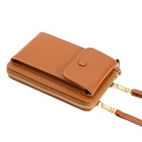 Women's Spring&summer Pu Leather Solid Color Basic Square Zipper Phone Wallet main image 2