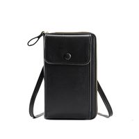 Women's Spring&summer Pu Leather Solid Color Basic Square Zipper Phone Wallet sku image 2