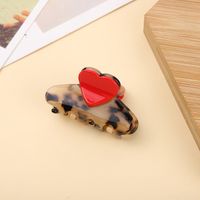 Sweet Heart Shape Acetic Acid Sheets Hair Claws main image 2