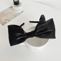 Fashion Solid Color Bow Knot Cloth Hair Band 1 Piece sku image 1