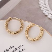 Simple Style Geometric Metal Gold Plated Women's Earrings 1 Pair sku image 1