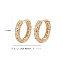 Simple Style Geometric Metal Gold Plated Women's Earrings 1 Pair main image 2