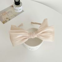 Fashion Solid Color Bow Knot Cloth Hair Band 1 Piece sku image 2