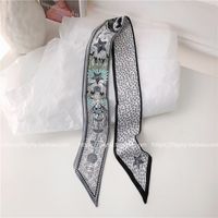 Women's Fashion Geometric Satin Silk Scarves sku image 3