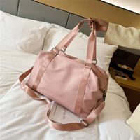 Unisex Vacation Solid Color Nylon Waterproof Travel Bags main image 6