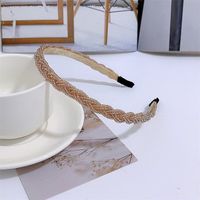 Fashion Solid Color Artificial Pearl Beaded Hair Band sku image 2