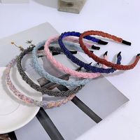 Fashion Solid Color Artificial Pearl Beaded Hair Band main image 5