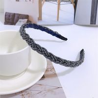 Fashion Solid Color Artificial Pearl Beaded Hair Band sku image 3