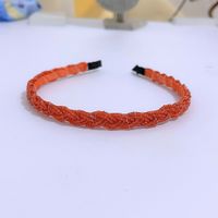 Fashion Solid Color Artificial Pearl Beaded Hair Band sku image 10
