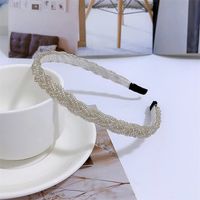 Fashion Solid Color Artificial Pearl Beaded Hair Band sku image 6