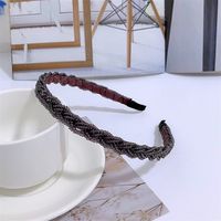 Fashion Solid Color Artificial Pearl Beaded Hair Band sku image 11