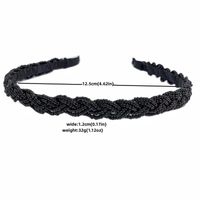 Fashion Solid Color Artificial Pearl Beaded Hair Band main image 3