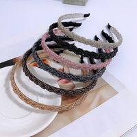 Fashion Solid Color Artificial Pearl Beaded Hair Band main image 2