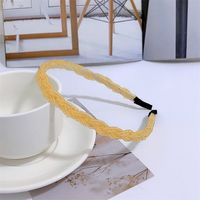 Fashion Solid Color Artificial Pearl Beaded Hair Band sku image 13