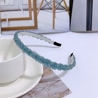 Fashion Solid Color Artificial Pearl Beaded Hair Band sku image 12