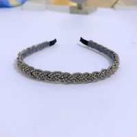 Fashion Solid Color Artificial Pearl Beaded Hair Band sku image 17