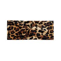 Retro Plaid Leopard Cloth Hair Band 1 Piece main image 2