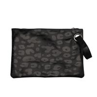 Women's Large All Seasons Pu Leather Animal Leopard Fashion Square Zipper Cosmetic Bag Square Bag sku image 3