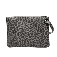 Women's Large All Seasons Pu Leather Animal Leopard Fashion Square Zipper Cosmetic Bag Square Bag sku image 7