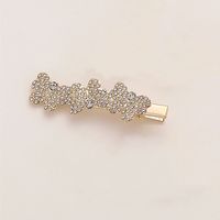 Sweet Heart Shape Butterfly Alloy Plating Artificial Pearls Rhinestones Hair Clip sku image 7