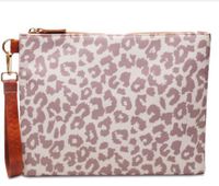 Women's Medium All Seasons Pu Leather Animal Leopard Fashion Square Zipper Cosmetic Bag Evening Bag sku image 15