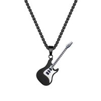 Hip Hop Style Cool Guitare Acier Inoxydable Acier Au Titane Placage Pendentif 1 Pièce main image 7