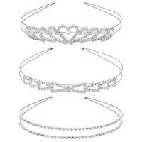 Bridal Geometric Metal Plating Artificial Pearls Rhinestones Hair Band sku image 6