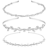 Bridal Geometric Metal Plating Artificial Pearls Rhinestones Hair Band sku image 3