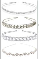 Bridal Geometric Metal Plating Artificial Pearls Rhinestones Hair Band sku image 13