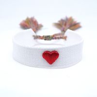 Ethnic Style Heart Shape Polyester Yarn Tassel Women's Bracelets 1 Piece sku image 1