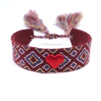 Ethnic Style Heart Shape Polyester Yarn Tassel Women's Bracelets 1 Piece sku image 6