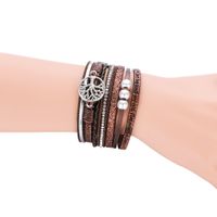 Fashion Tree Pu Leather Inlay Artificial Diamond Women's Bracelets 1 Piece main image 2