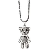 Mode Ours Alliage Incruster Strass Femmes Pendentif 1 Pièce main image 4