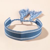 Ethnic Style Letter Stripe Polyester Cotton Embroidery Knitting Tassel Unisex Bracelets 1 Piece sku image 3