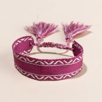 Ethnic Style Letter Stripe Polyester Cotton Embroidery Knitting Tassel Unisex Bracelets 1 Piece sku image 8