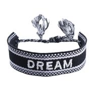 Ethnic Style Letter Stripe Polyester Cotton Embroidery Knitting Tassel Unisex Bracelets 1 Piece main image 3