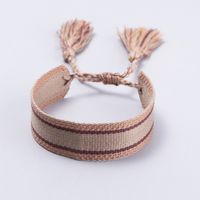 Ethnic Style Letter Stripe Polyester Cotton Embroidery Knitting Tassel Unisex Bracelets 1 Piece sku image 6