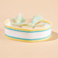 Ethnic Style Letter Stripe Polyester Cotton Embroidery Knitting Tassel Unisex Bracelets 1 Piece sku image 9